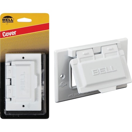 Bell Box Cover, 1 Gang, Aluminum, Flip/Snap, GFCI Cover Type 5101-6